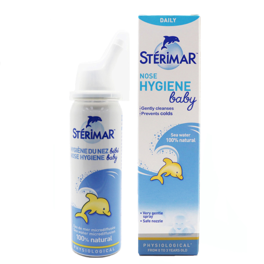 Spray Nasal Bébé - Hygiène du Nez - Eau de Mer - Stérimar - 100 ml